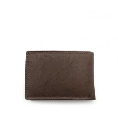 cartera marrón con RFID