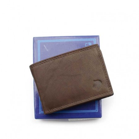 cartera hombre marrón con RFID