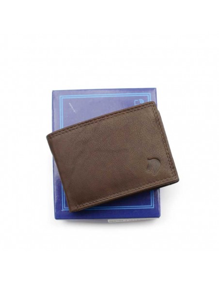 cartera hombre marrón con RFID