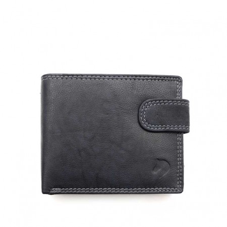 cartera piel hombre azul marino