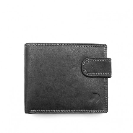 cartera negra piel hombre