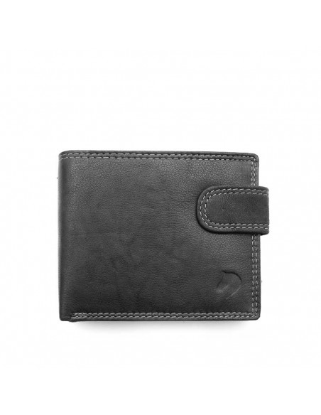 cartera negra piel hombre