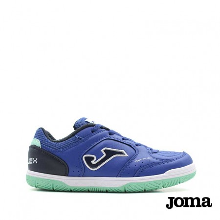zapatillas joma fútbol sala top flex jr 2604 azul niño