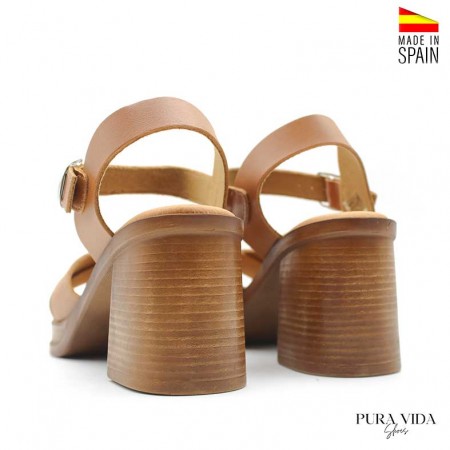 sandalia plataforma tacón alto mujer