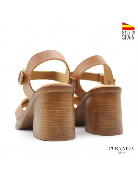 sandalia plataforma tacón alto mujer