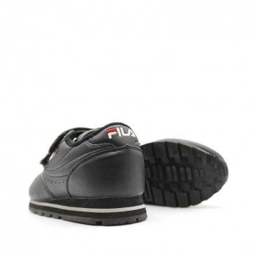 deportivas fila negro niño velcro