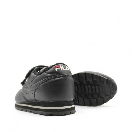 deportivas fila negro niño velcro