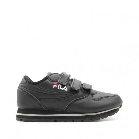 zapatillas niño fila negras velcro
