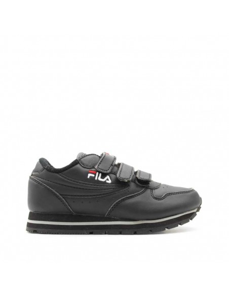 zapatillas niño fila negras velcro