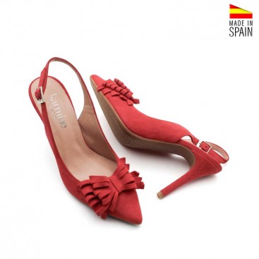 zapato fiesta salon rojo