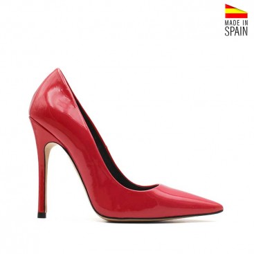 zapato stiletto rojo charol