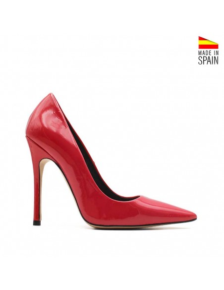 zapato stiletto rojo charol