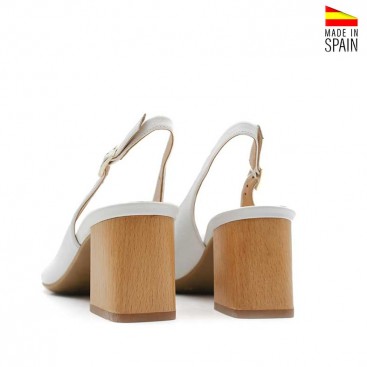 zapato punta fina blanco