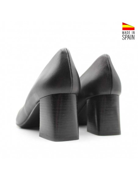 zapato de tacón negro mujer