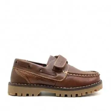 NÁUTICO VELCRO DE PIEL CUERO niño