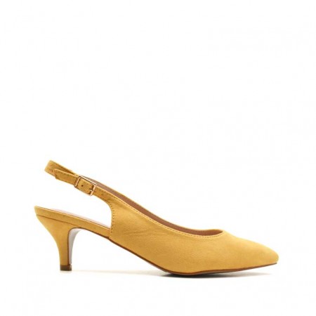 zapato de vestir destalonado con hebilla