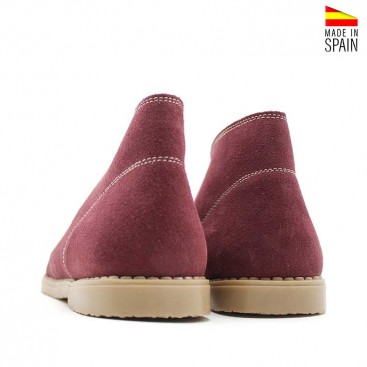 pisacacas burdeos serraje