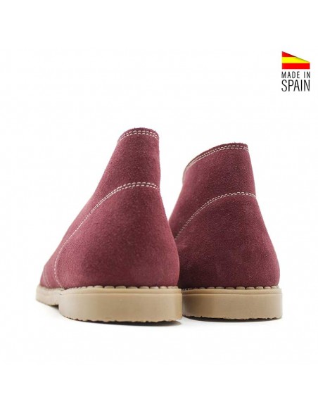 pisacacas burdeos serraje