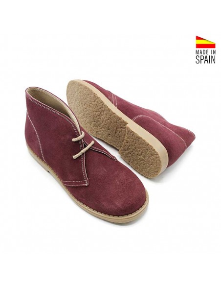 botas safari burdeos