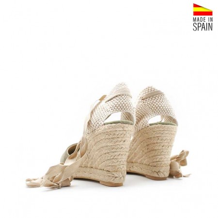 alpargatas verdes caqui fabricadas en españa