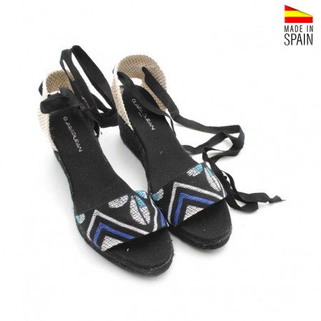 sandalias cuña esparto mujer fabricadas en España