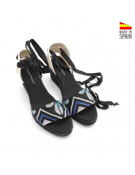 sandalias cuña esparto mujer fabricadas en España