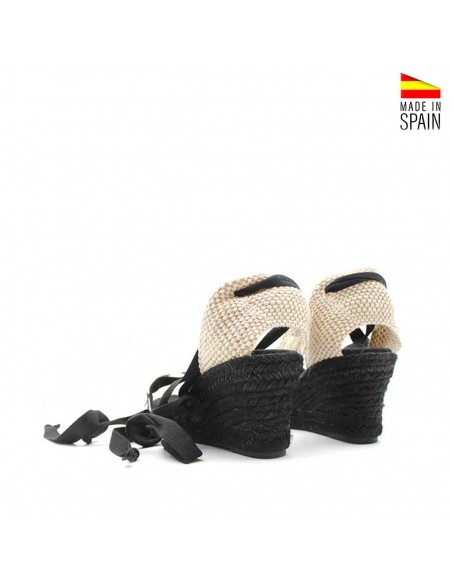 sandalias mujer cuña esparto fabricadas en España