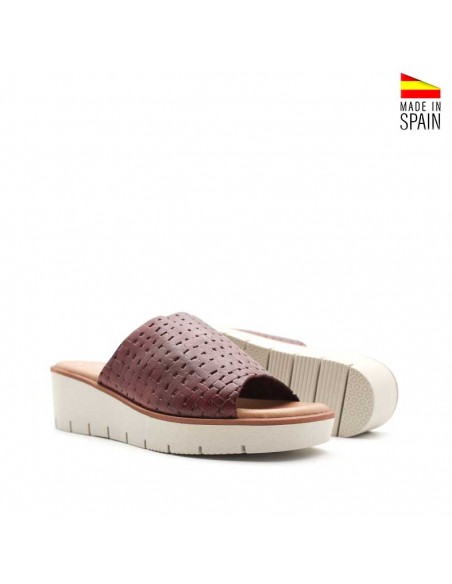 mules cuña mujer fabricados en España