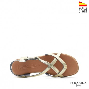 sandalia dedo piel mujer​