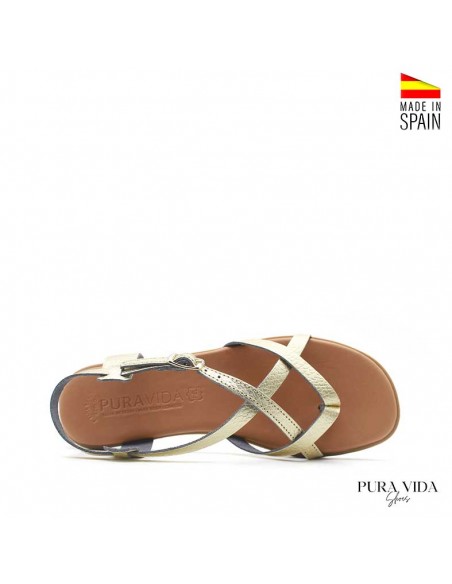 sandalia dedo piel mujer​