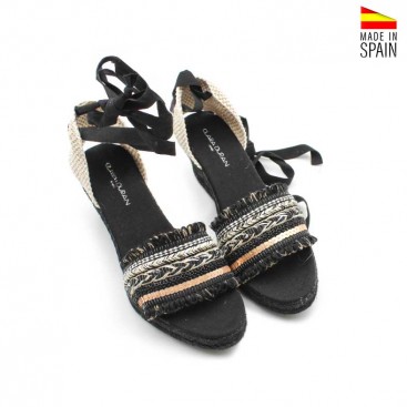 sandalia boho cuña fabricada en España