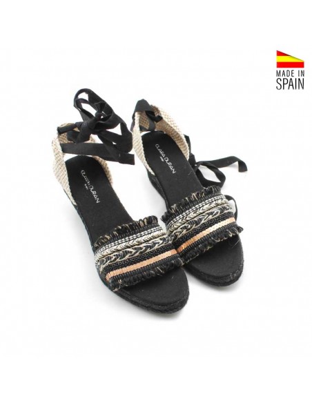 sandalia boho cuña fabricada en España