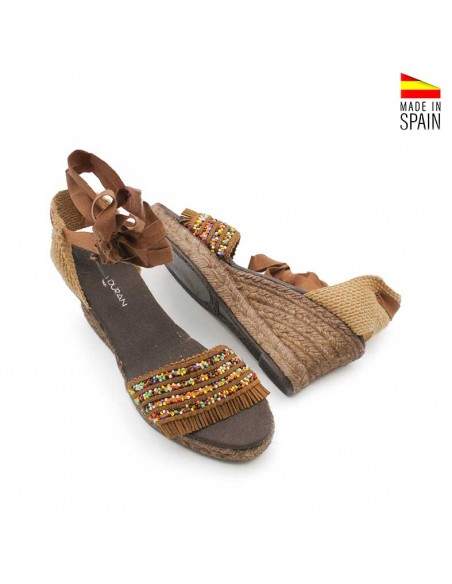 sandalias con abalorios fabricadas en España