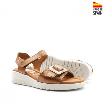 sandalias deportivas cuña baja