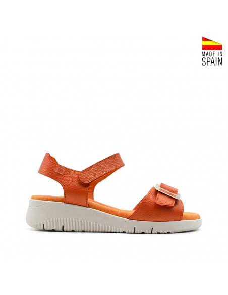 cuñas naranja mujer de piel