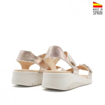 sandalias cuña baja mujer