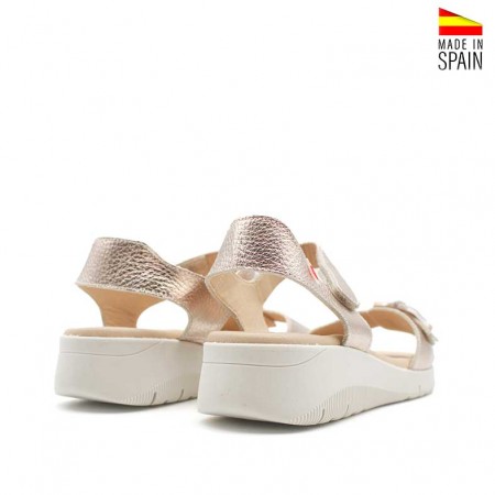 sandalias cuña baja mujer