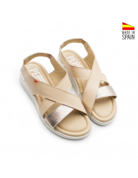 sandalias con cuña cómodas mujer