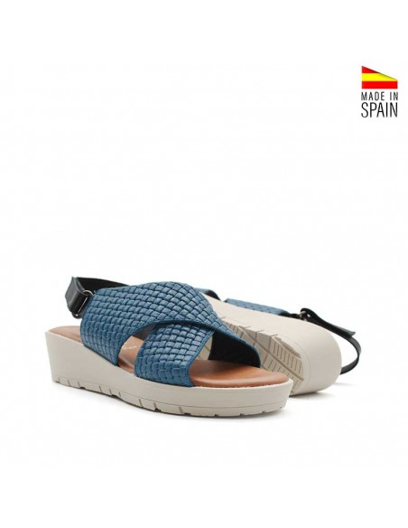 cuñas azul marino mujer fabricadas en españa