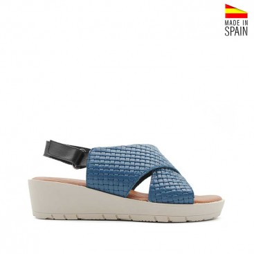 cuñas azul marino mujer cómodas