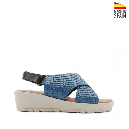 cuñas azul marino mujer cómodas