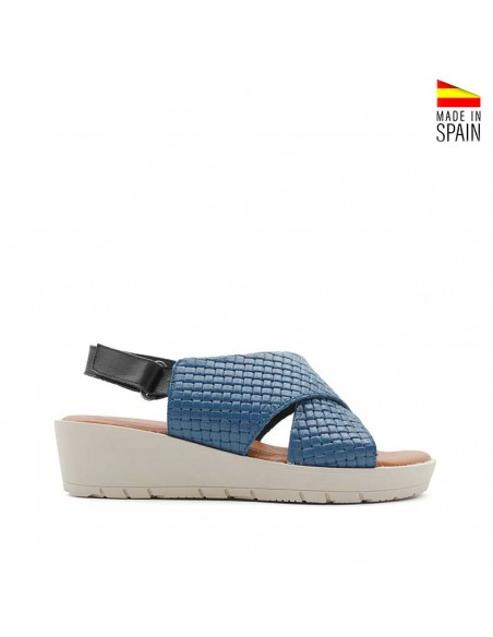 cuñas azul marino mujer cómodas