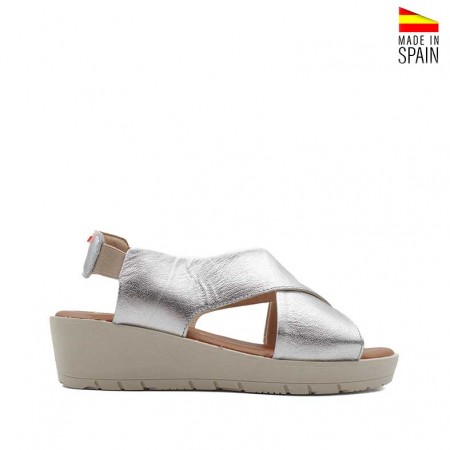 cuñas plata mujer de piel