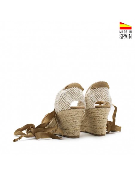 calzado de yute marrón fabricado en españa