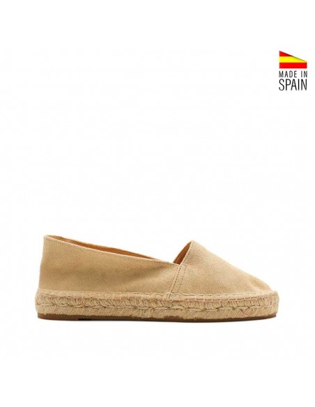 alpargata espadrille taupe de piel