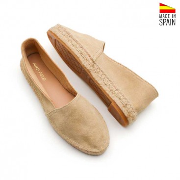 alpargata espadrille taupe fabricada en España