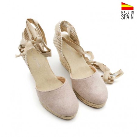 alpargata de mujer con plataforma de yute