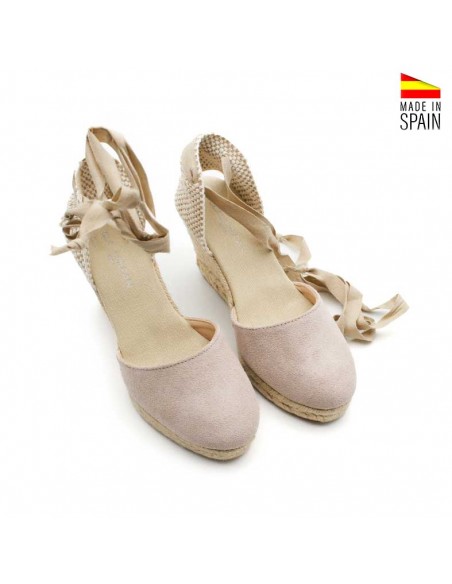 alpargata de mujer con plataforma de yute