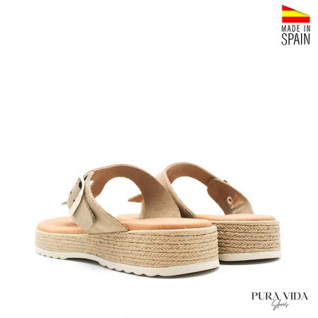 esclavas de mujer en piel color beige