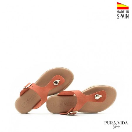 sandalia esclava mujer teja